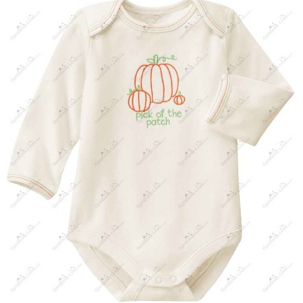 Gymboree Pick of the Patch Cream Baby Bodysuit